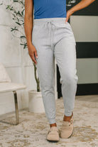 heather grey joggers, high waisted sweatpants, women's lounge pants, cotton joggers with pockets, athleisure bottoms, stretch jersey joggers, workout joggers