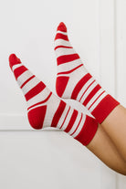 ribbed cuff quarter socks