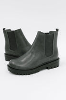 Faux Leather High Top Boots
