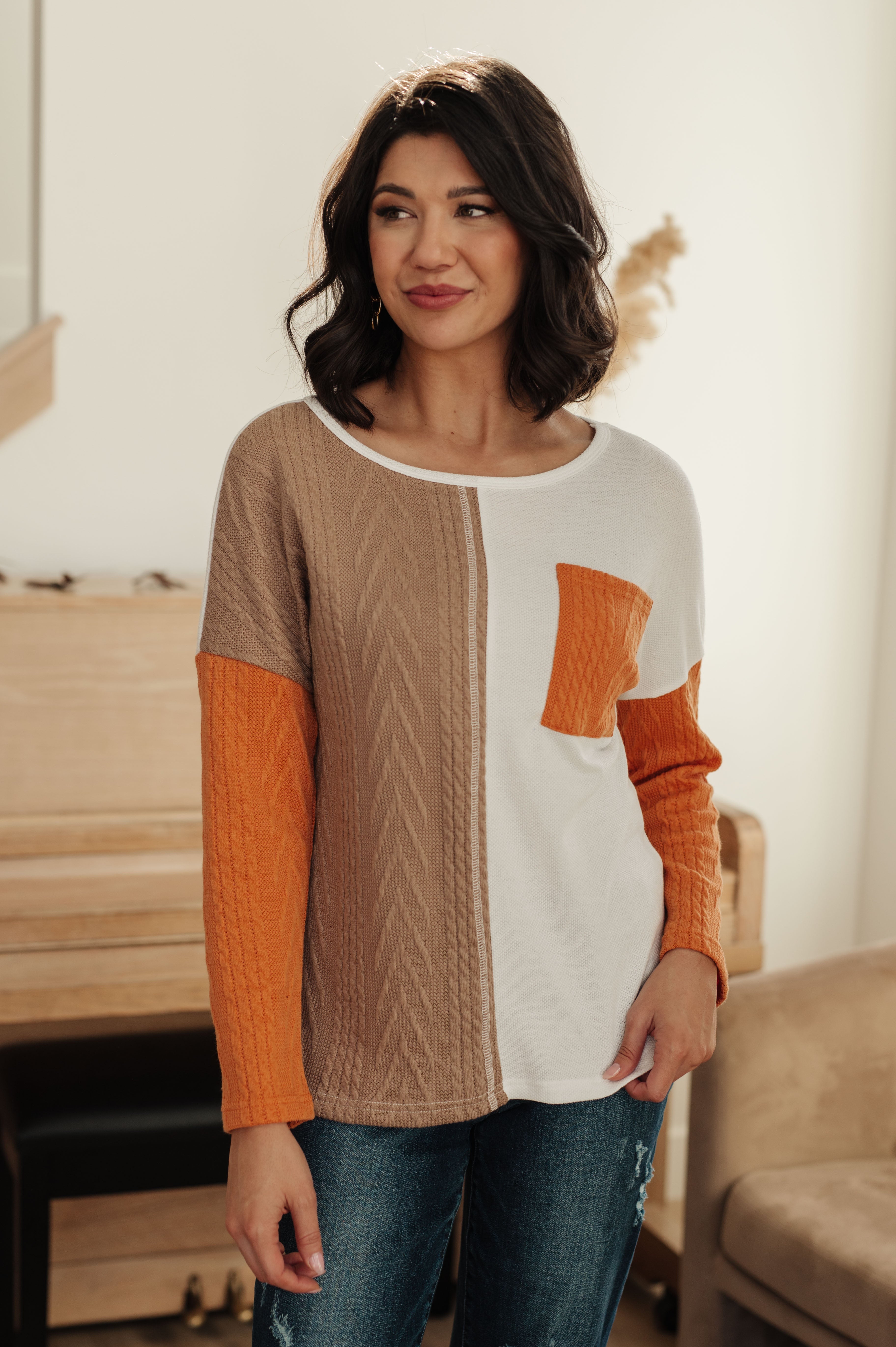  colorblock top