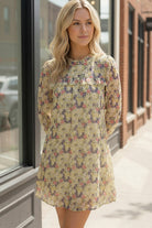 Floral Long Sleeve Dress