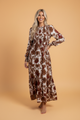 Floral Maxi Dress, Puff Sleeve Smocked Dress, Cottagecore Aesthetic, Long Ruffle Dress, Brown Floral Print, Luxury Viscose Dress, Garden Party Outfit, Gen-Z Fashion Trends