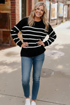 Black and White Stripe Sweater