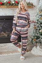 women's holiday pajama set