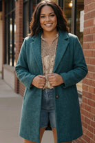 Women's Tailored Teal Coat