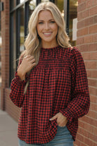 Red Buffalo Check Blouse