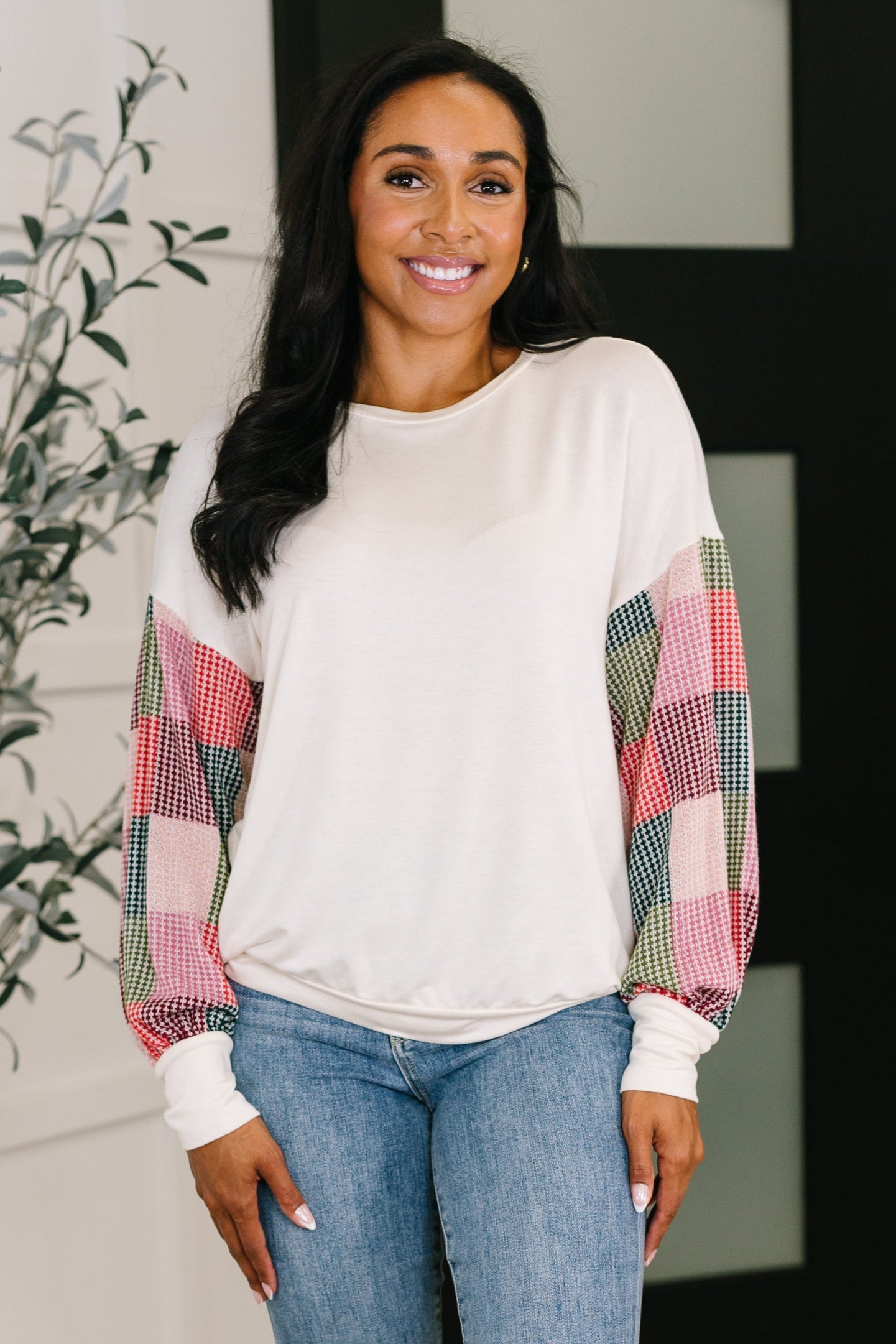 French Terry Long Sleeve Top