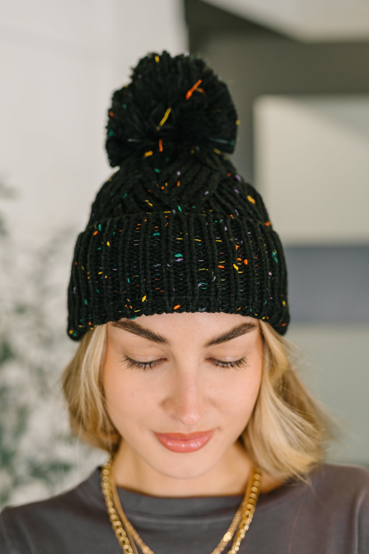 pom pom beanie 