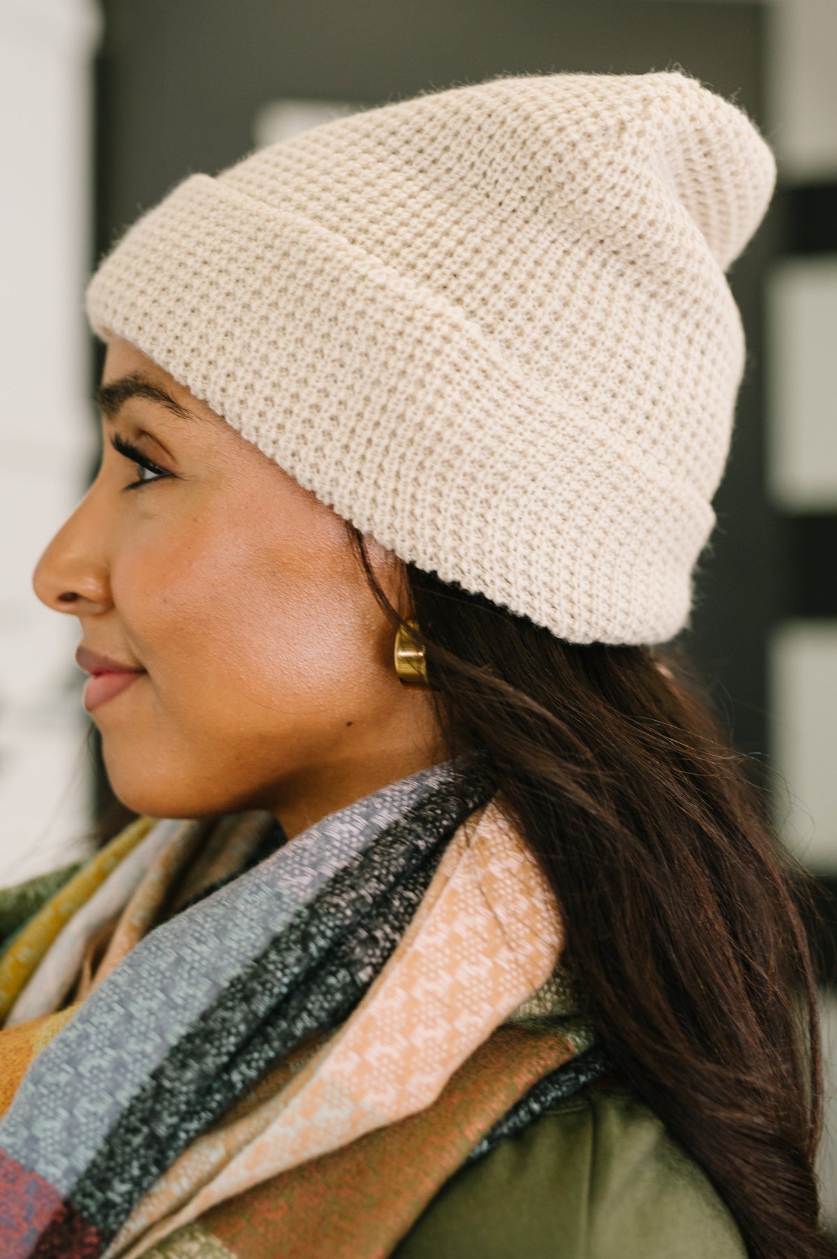 Waffle Knit Beanie