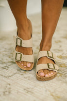 Women's Faux Leather Slides