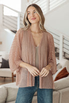 Sheer Lurex Kimono