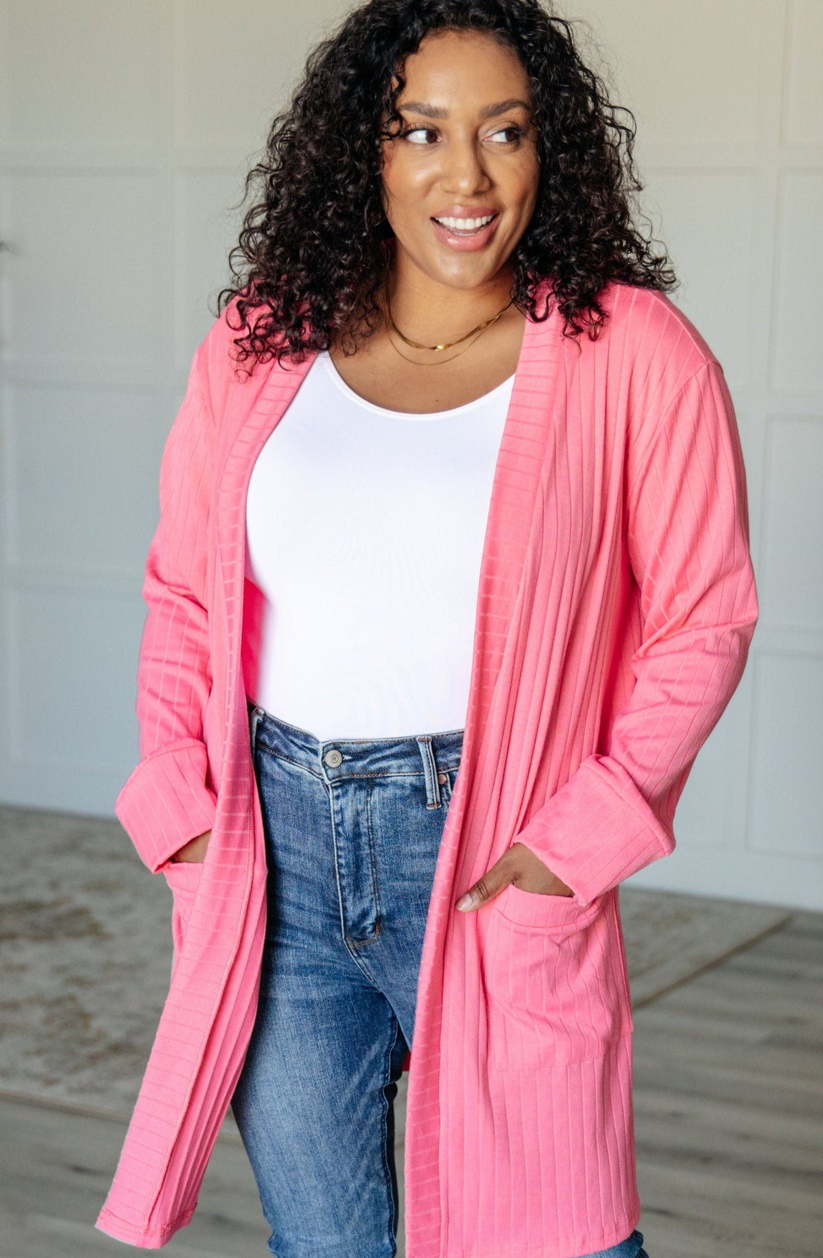 Ribbed Knit Cardigan