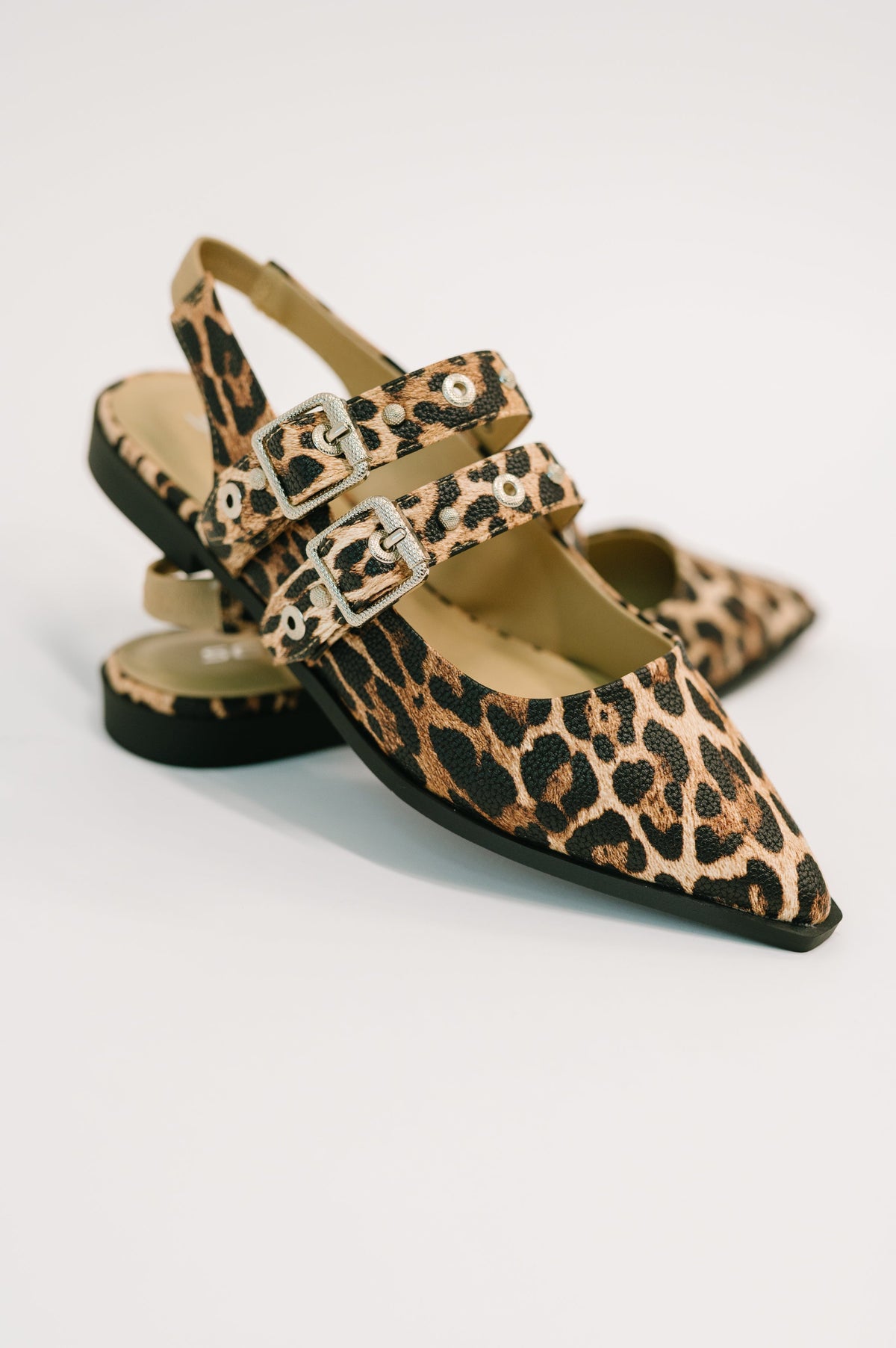 Faux Leather Flats