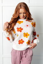floral sweater