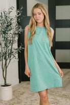 Mineral wash dress, cotton t-shirt dress, t-shirt dress with pockets, vintage wash dress, jersey knit dress, casual summer dress, Fabknits fashion, women's lounge dress.