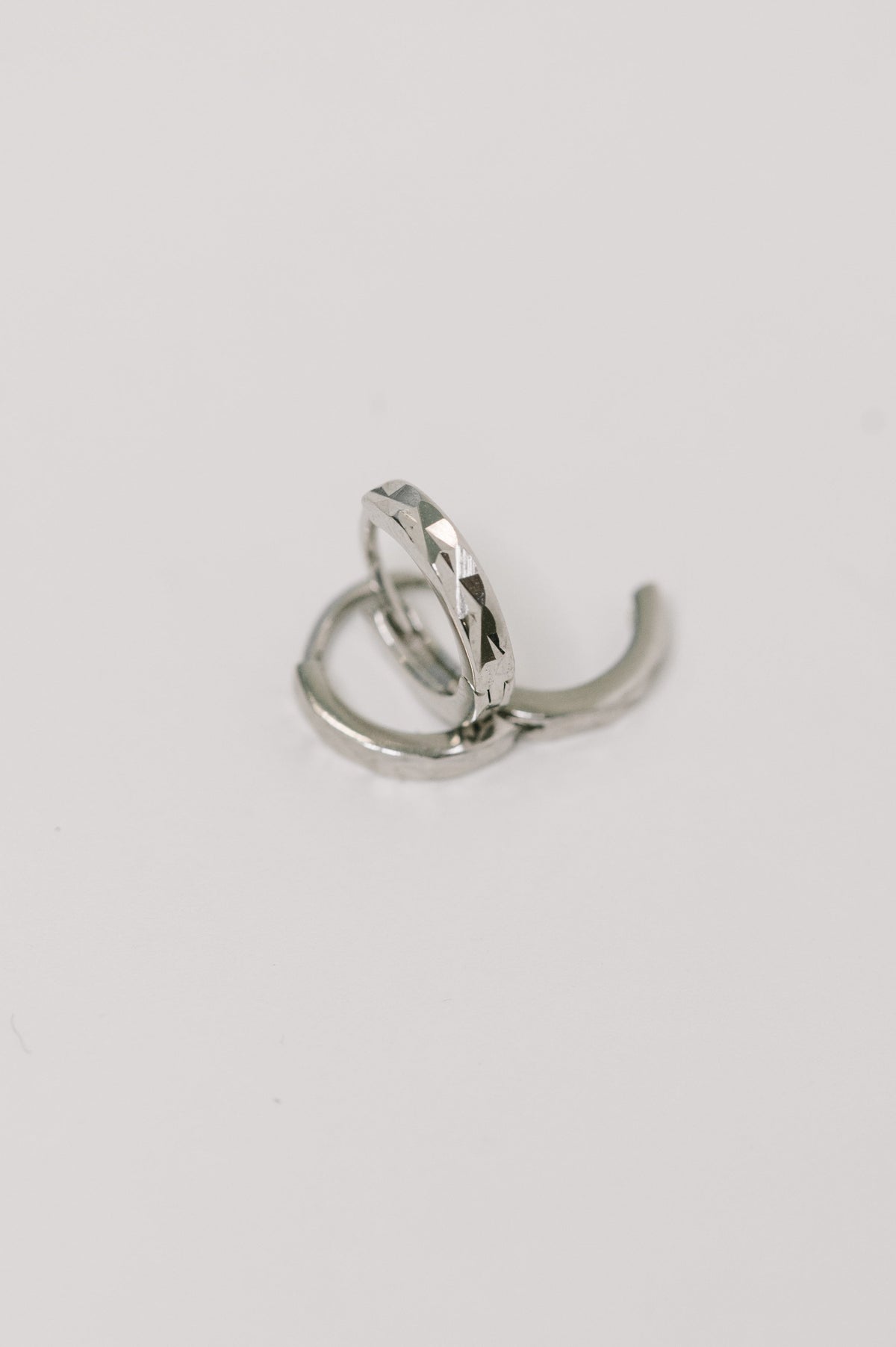 hammered sterling silver earrings, silver huggie hoops, textured silver jewelry, small silver hoops, everyday sterling silver, .925 silver earrings, minimalist silver hoops