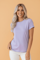 Solid Short Sleeve Crew Neck Tee: Premium Stretch Tee