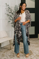 floral kimono, open front cardigan, boho cover up, women’s lightweight layer, viscose kimono, floral print wrap, bohemian summer cardigan, Bella Vida clothing