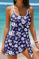 Floral Crossed Back Swimsuit