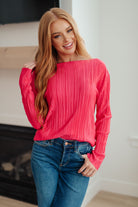 Plisse Pleated Top