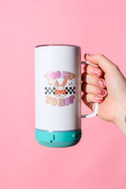 speaker tumbler, Bluetooth water bottle, insulated music cup, 14oz travel mug, too hip to hop, stainless steel tumbler, wireless speaker bottle, portable music tumbler, Easter bunny tumbler