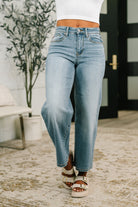 Judy Blue Jeans, Claudia Wide Leg, Mid Rise Ankle Jeans, Women’s Stretch Denim, Boutique Wide Leg Jeans, Comfortable Dressy Jeans, Relaxed Fit Denim