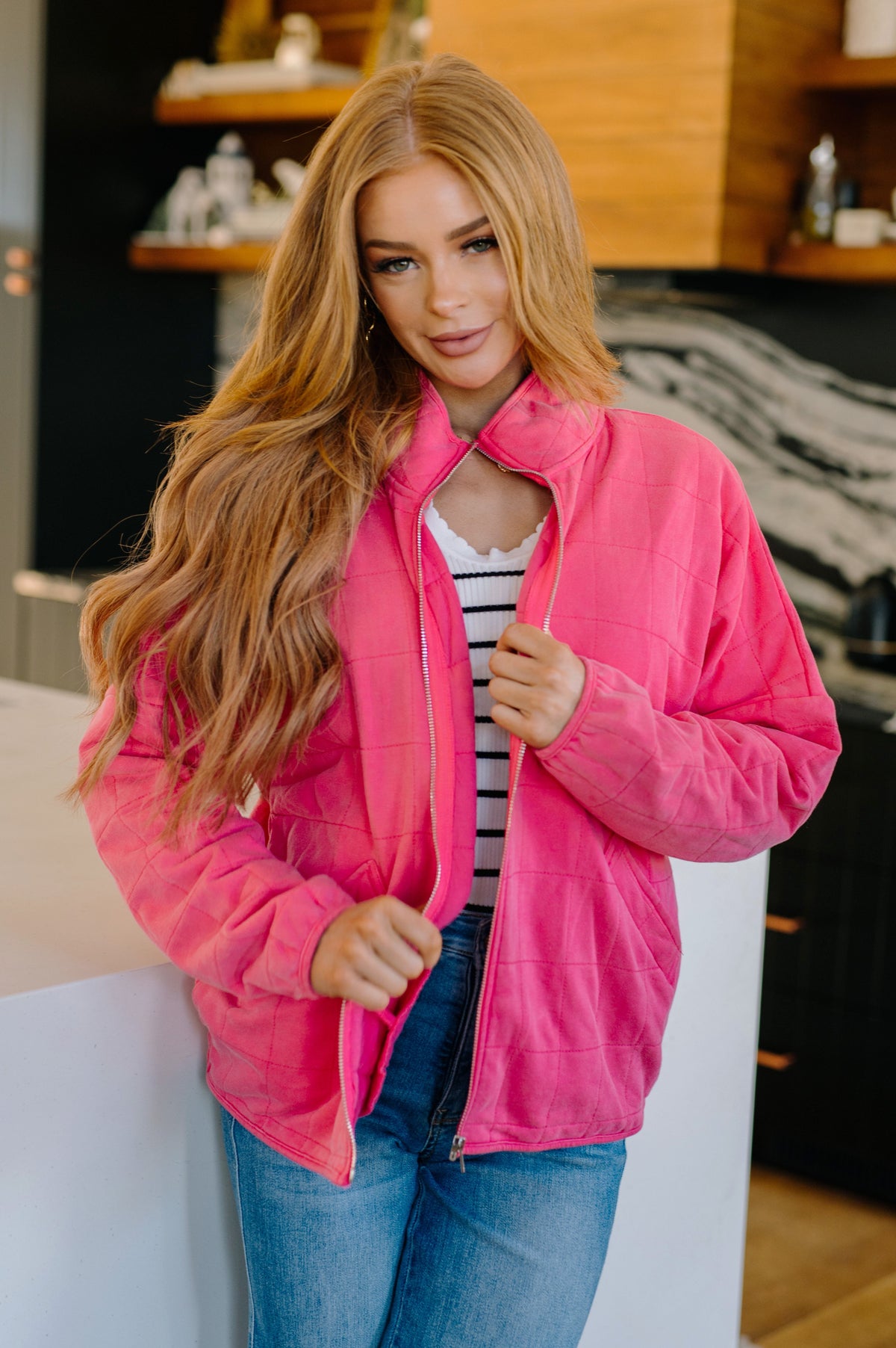 Mineral Wash Quilted Jacket