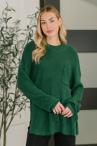 ribbed detail sweater