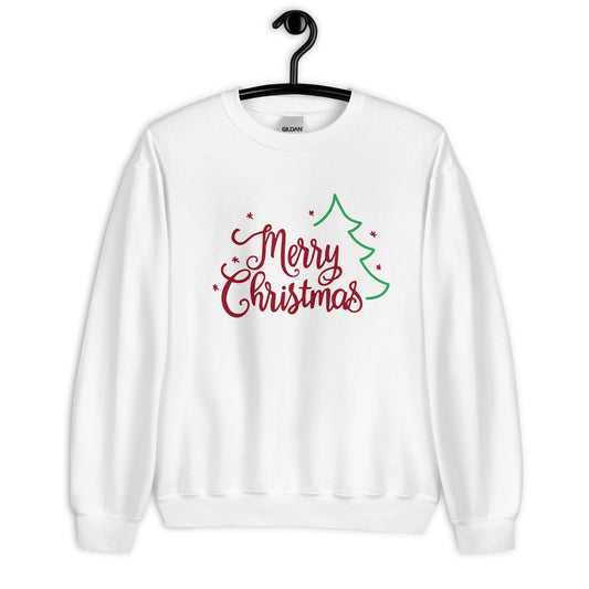 Merry Christmas with Tree Unisex Sweatshirt