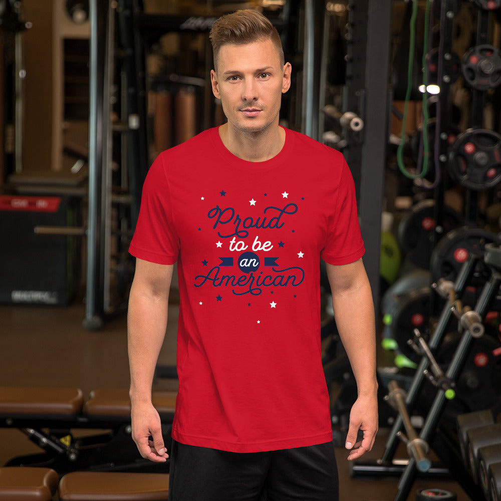 Red Proud to be an American Unisex t-shirt